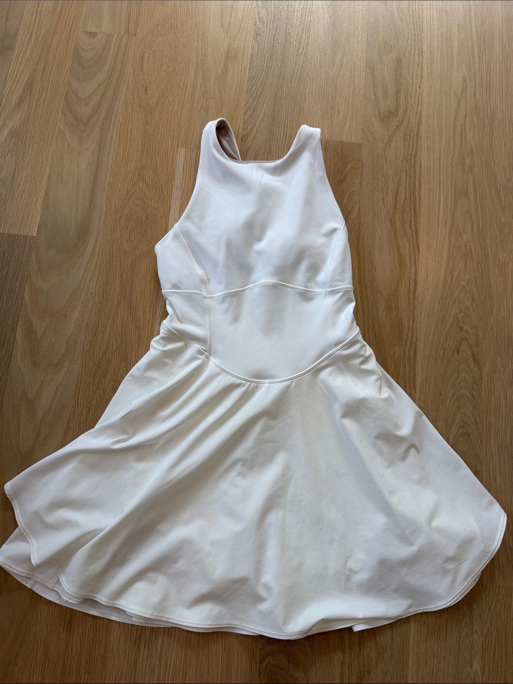 Lululemon White Tennis Dress with Built-In Shorts